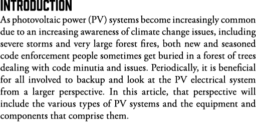 Introduction As photovoltaic power (PV) systems become increasingly common due to an increasing awareness of climate    