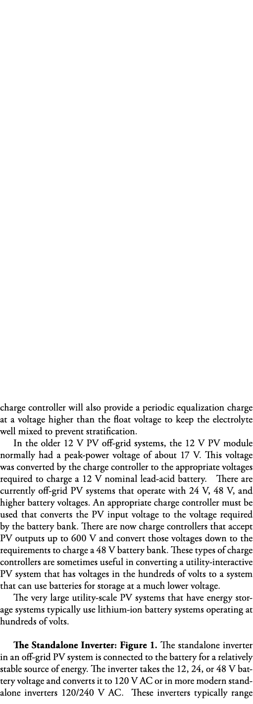 charge controller will also provide a periodic equalization charge at a voltage higher than the float voltage to keep   