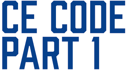 CE Code Part 1