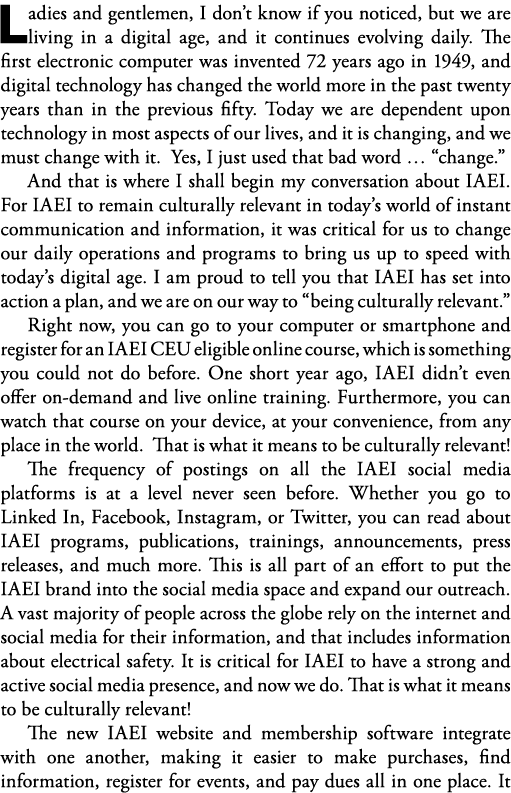 Ladies and gentlemen, I don t know if you noticed, but we are living in a digital age, and it continues evolving dail   