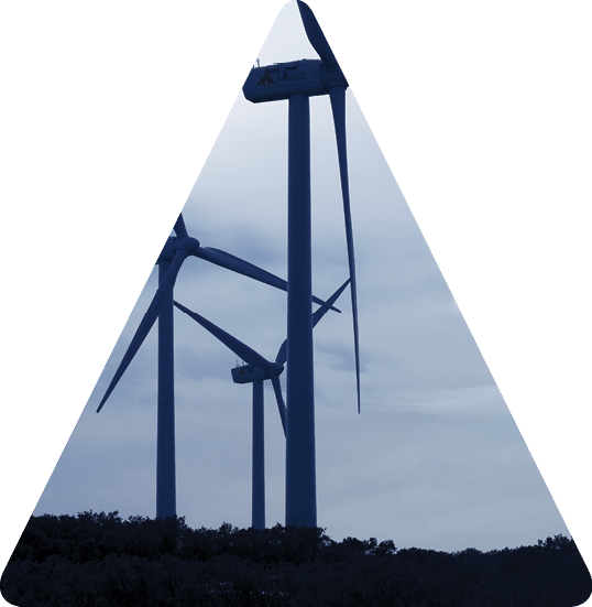 aerogenerator electric windmill cloudy sky view