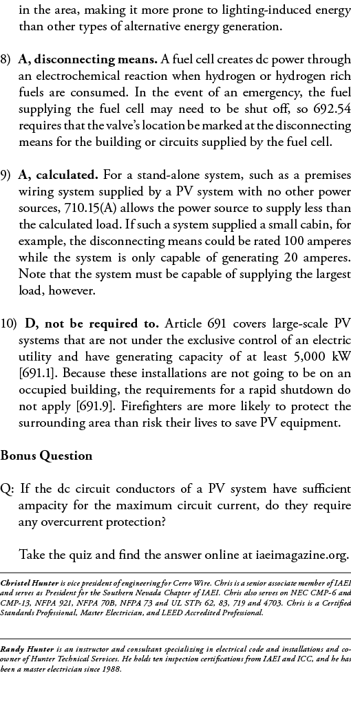 in the area, making it more prone to lighting-induced energy than other types of alternative energy generation  8) A,   