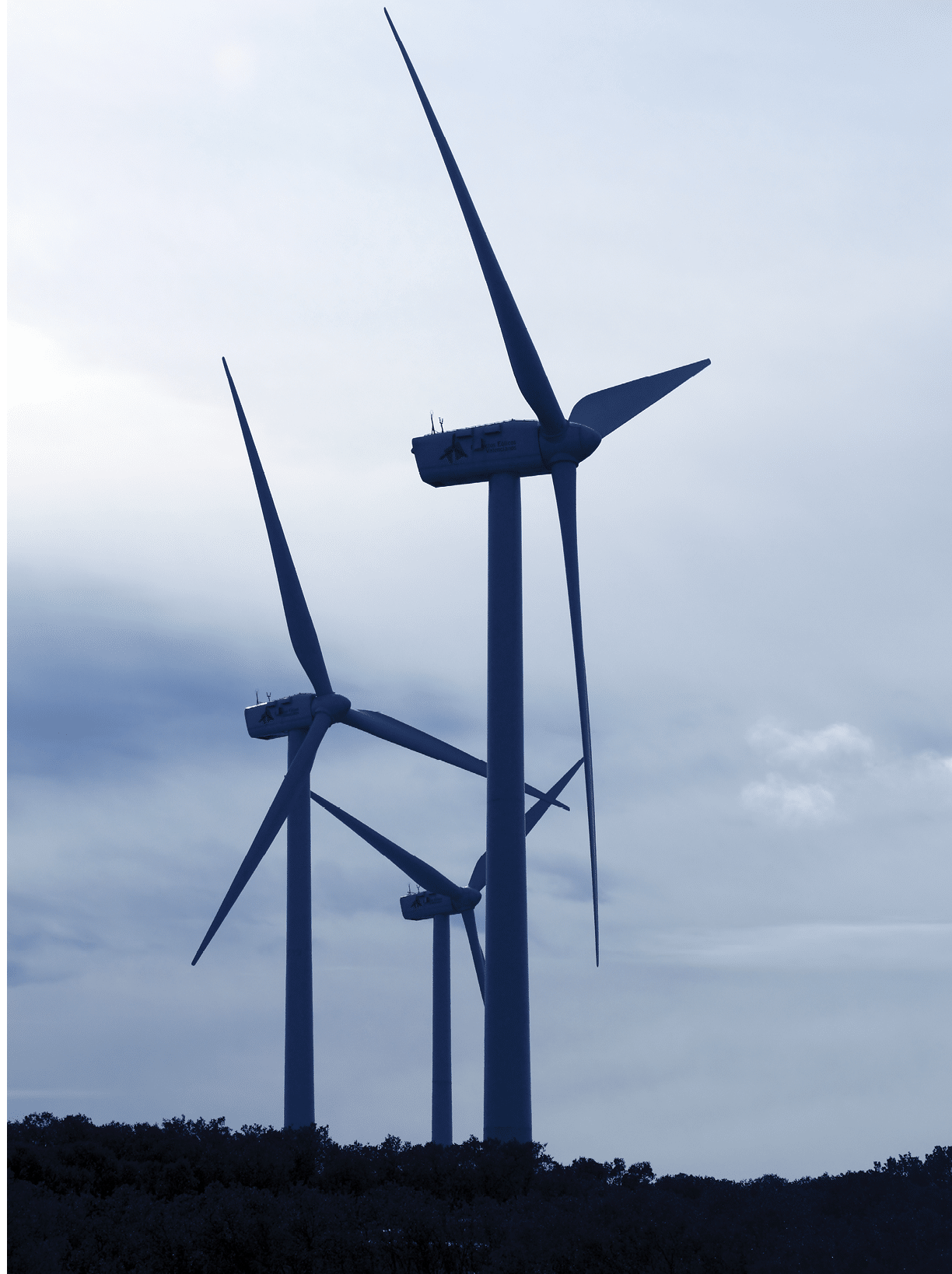 aerogenerator electric windmill cloudy sky view