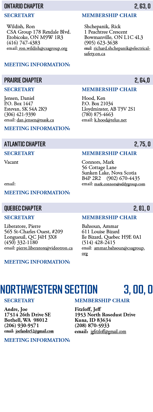          Northwestern SECTION 3, 00, 0    