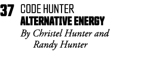 37 code hunter Alternative Energy By Christel Hunter and    Randy Hunter