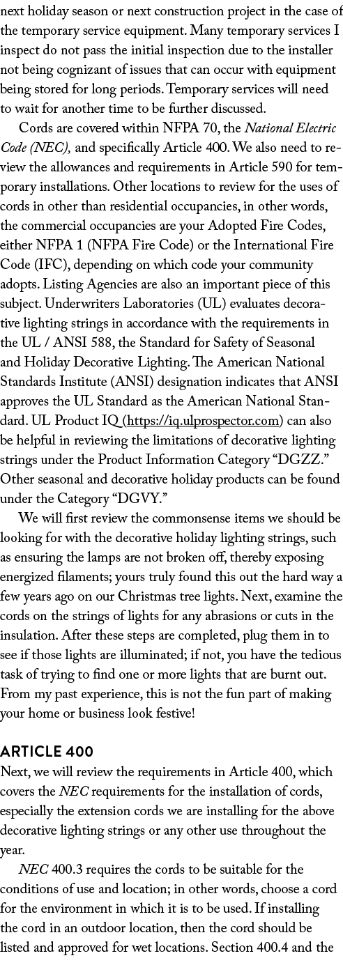 next holiday season or next construction project in the case of the temporary service equipment  Many temporary servi   