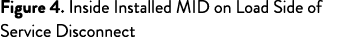 Figure 4  Inside Installed MID on Load Side of Service Disconnect