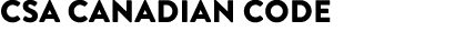 CSA Canadian Code