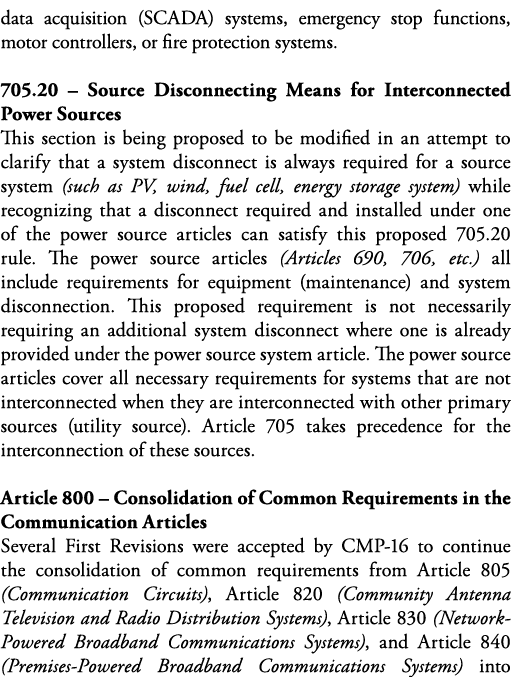 data acquisition (SCADA) systems, emergency stop functions, motor controllers, or fire protection systems  705 20   S   