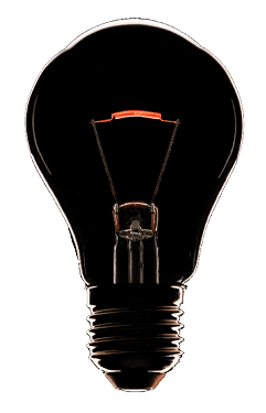 icon old lamp and led on a black background