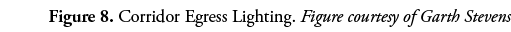 Figure 8  Corridor Egress Lighting  Figure courtesy of Garth Stevens