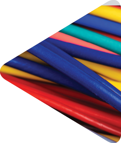 Multicolored electrical computer cable colorful background