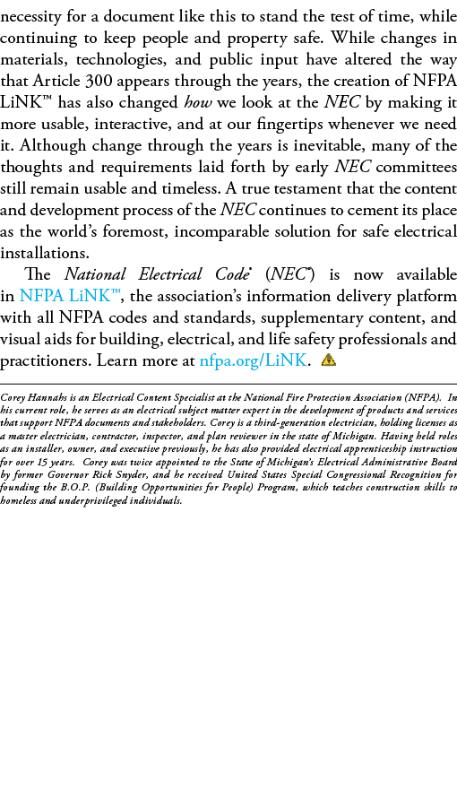necessity for a document like this to stand the test of time, while continuing to keep people and property safe  Whil   