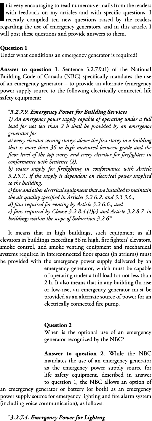 It is very encouraging to read numerous e-mails from the readers with feedback on my articles and with specific quest   