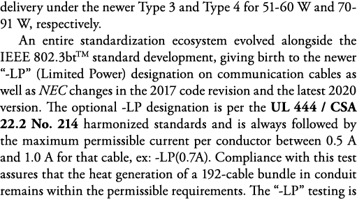 delivery under the newer Type 3 and Type 4 for 51-60 W and 70-91 W, respectively  An entire standardization ecosystem   