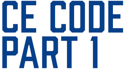 CE Code Part 1