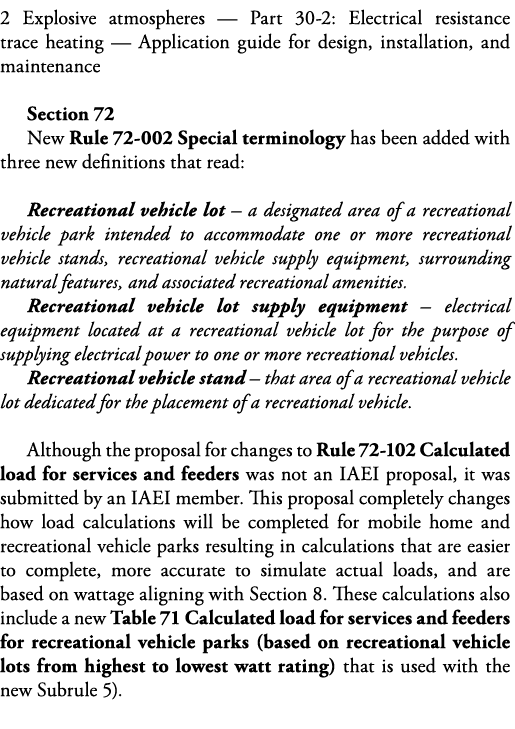 2 Explosive atmospheres — Part 30-2: Electrical resistance trace heating — Application guide for design, installation   