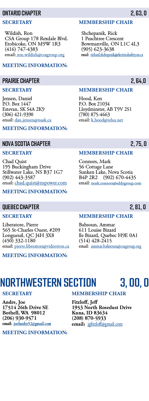            Northwestern SECTION 3, 00, 0    