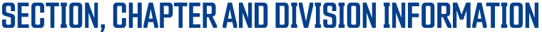 Section, Chapter and division InformatioN