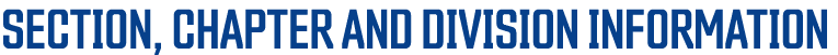 Section, Chapter and diVision Information