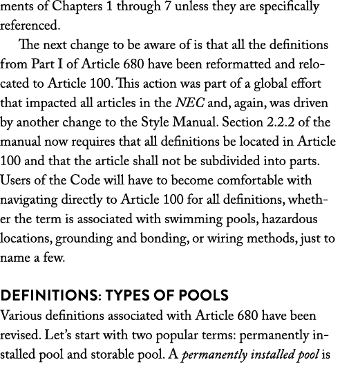 ments of Chapters 1 through 7 unless they are specifically referenced  The next change to be aware of is that all the   
