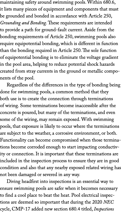 maintaining safety around swimming pools  Within 680 6, it lists many pieces of equipment and components that must be   