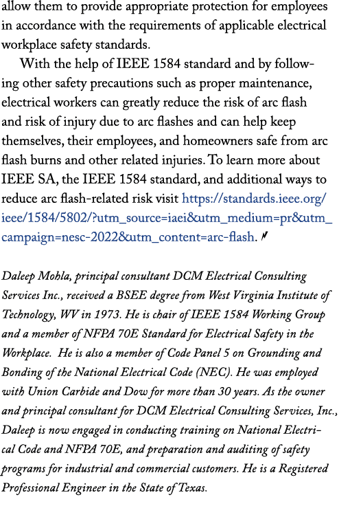 allow them to provide appropriate protection for employees in accordance with the requirements of applicable electric   
