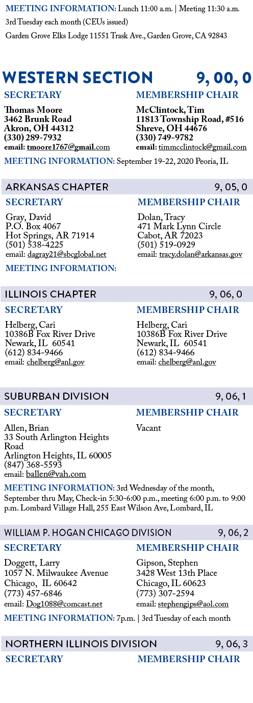    WESTERN SECTION   9, 00, 0           