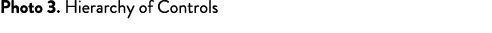 Photo 3  Hierarchy of Controls 
