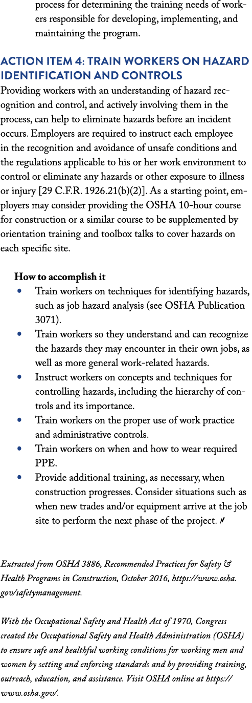 process for determining the training needs of workers responsible for developing, implementing, and maintaining the p   