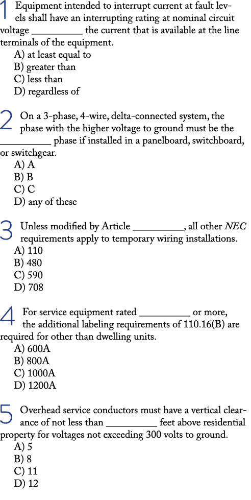 1 Equipment intended to interrupt current at fault levels shall have an interrupting rating at nominal circuit voltag   