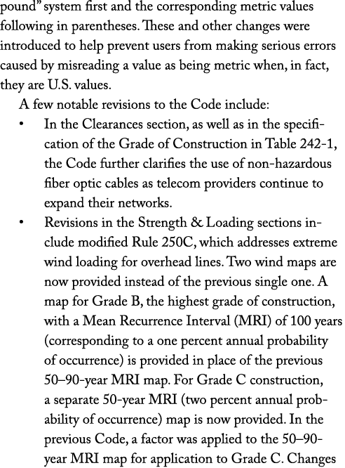 pound  system first and the corresponding metric values following in parentheses  These and other changes were introd   