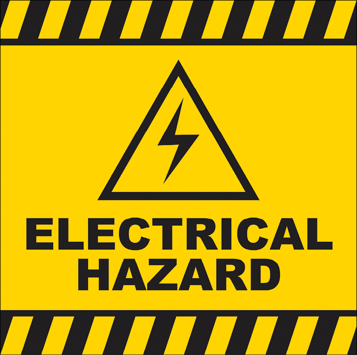 Vector of Electrical Hazard warning sign  EPS ai10 