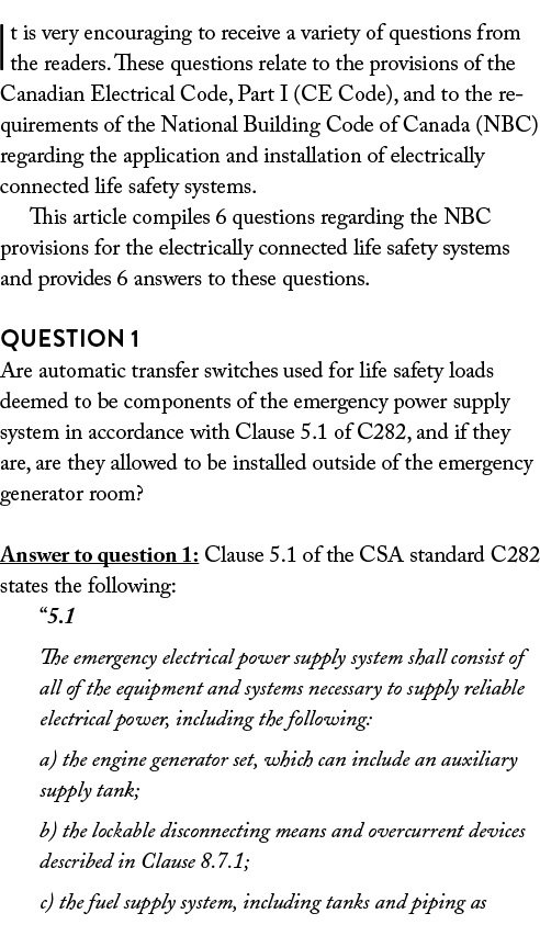 It is very encouraging to receive a variety of questions from the readers  These questions relate to the provisions o   