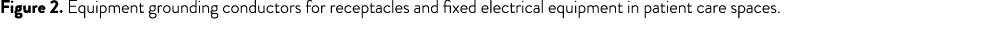 Figure 2  Equipment grounding conductors for receptacles and fixed electrical equipment in patient care spaces 