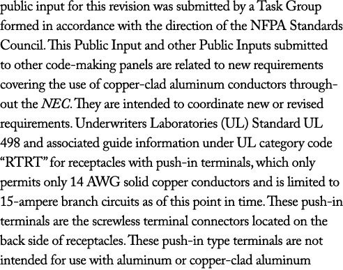 public input for this revision was submitted by a Task Group formed in accordance with the direction of the NFPA Stan   