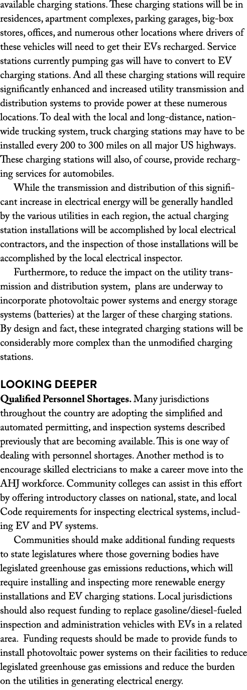 available charging stations  These charging stations will be in residences, apartment complexes, parking garages, big   