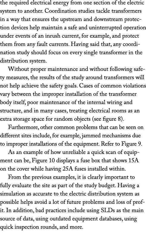the required electrical energy from one section of the electric system to another  Coordination studies tackle transf   