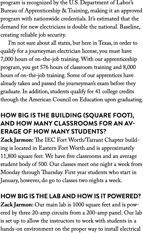 program is recognized by the U.S. Department of Labor’s Bureau of Apprenticeship & Training, making it an approved pr...