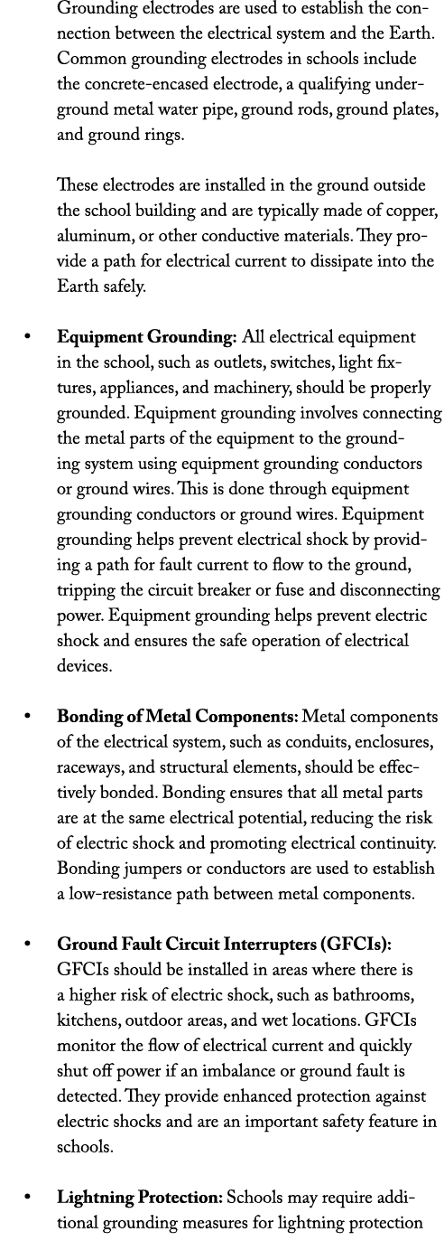 Grounding electrodes are used to establish the connection between the electrical system and the Earth. Common groundi...