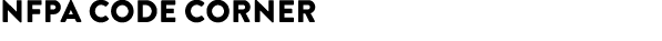 NFPA CODE corner