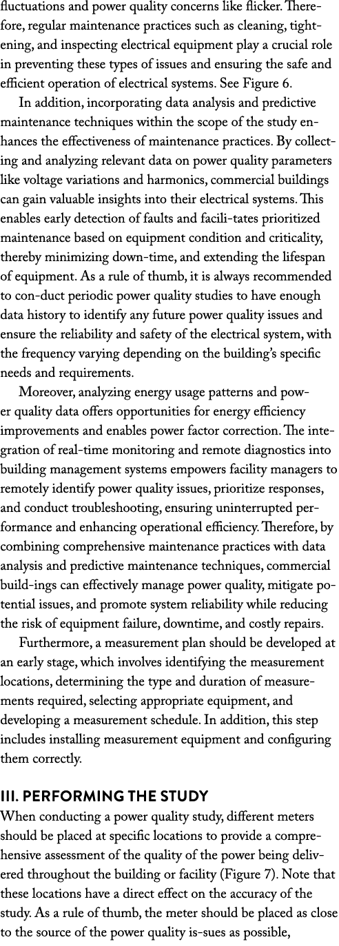 fluctuations and power quality concerns like flicker. There fore, regular maintenance practices such as cleaning, tig...