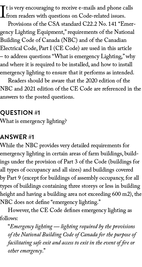 It is very encouraging to receive e mails and phone calls from readers with questions on Code related issues. Provisi...