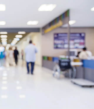 blur image background  of corridor in hospital or clinic image