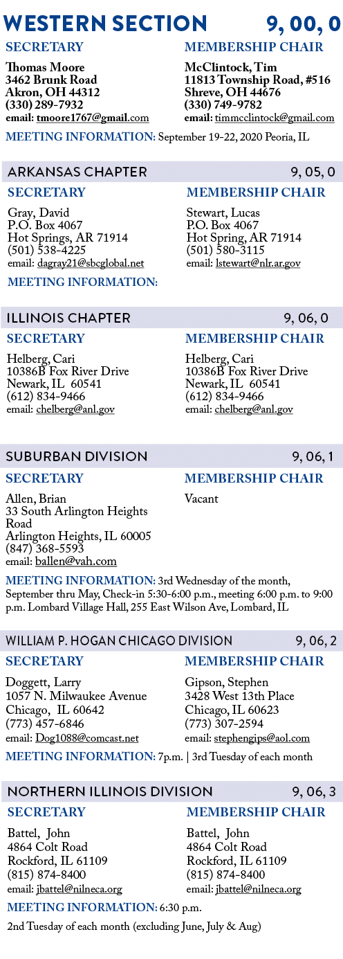  WESTERN SECTION   9, 00, 0            