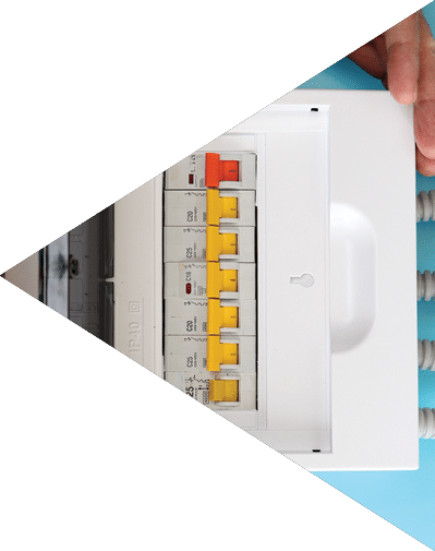 Fuse board upgrade with consumer unit circuit breakers 