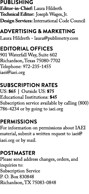 PUBLISHING Editor in Chief: Laura Hildreth Technical Editor: Joseph Wages, Jr. Design Services: International Code Co...