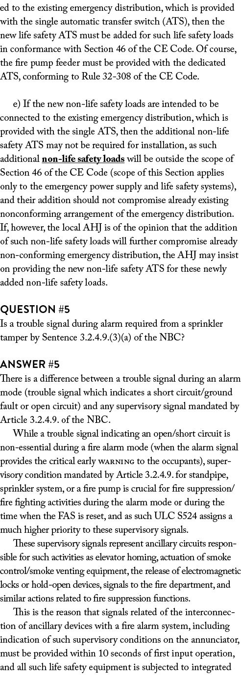 ed to the existing emergency distribution, which is provided with the single automatic transfer switch (ATS), then th...