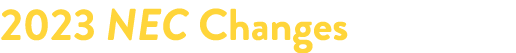 2023 NEC Changes