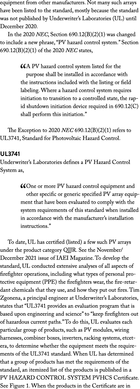 equipment from other manufacturers  Not many such arrays have been listed to the standard, mostly because the standar   